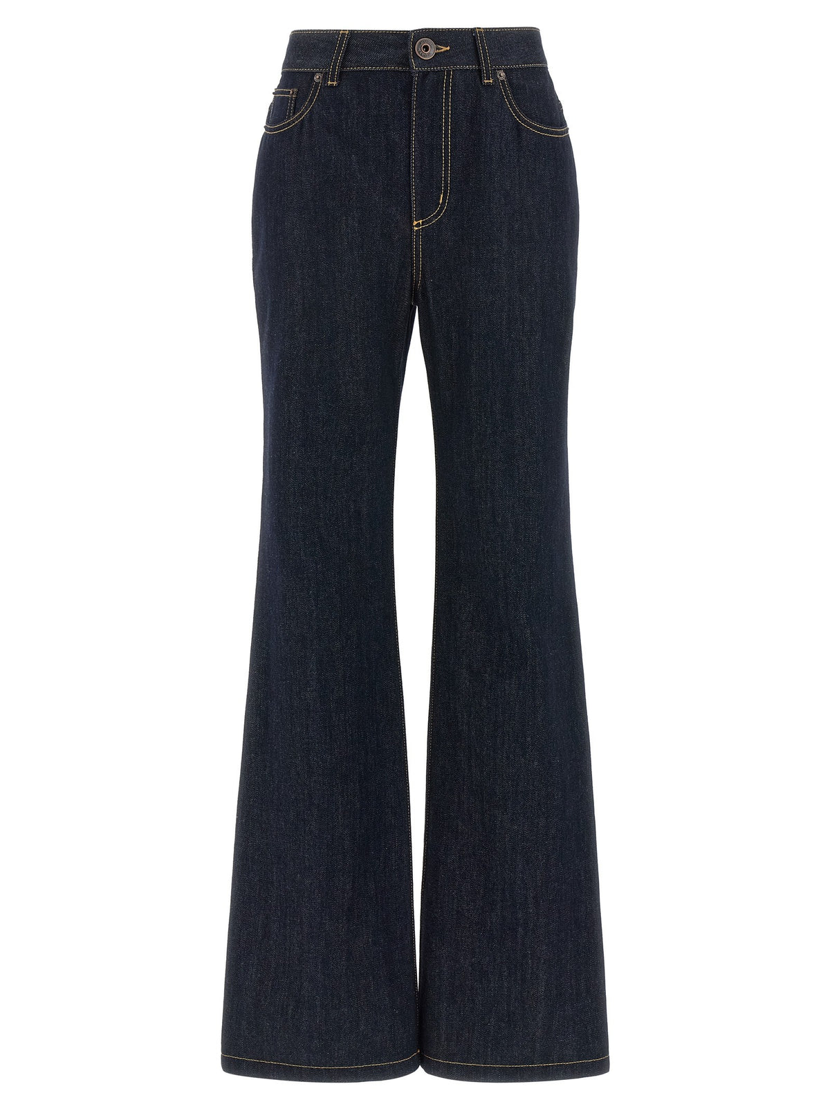 Alexander McQueen Straight Leg Jeans Blue