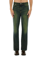Our Legacy Men's Straight Leg Jeans Green