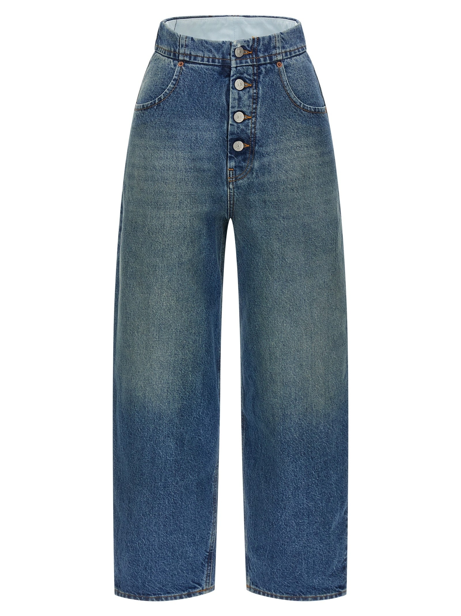MM6 Maison Margiela Straight Leg Jeans Blue
