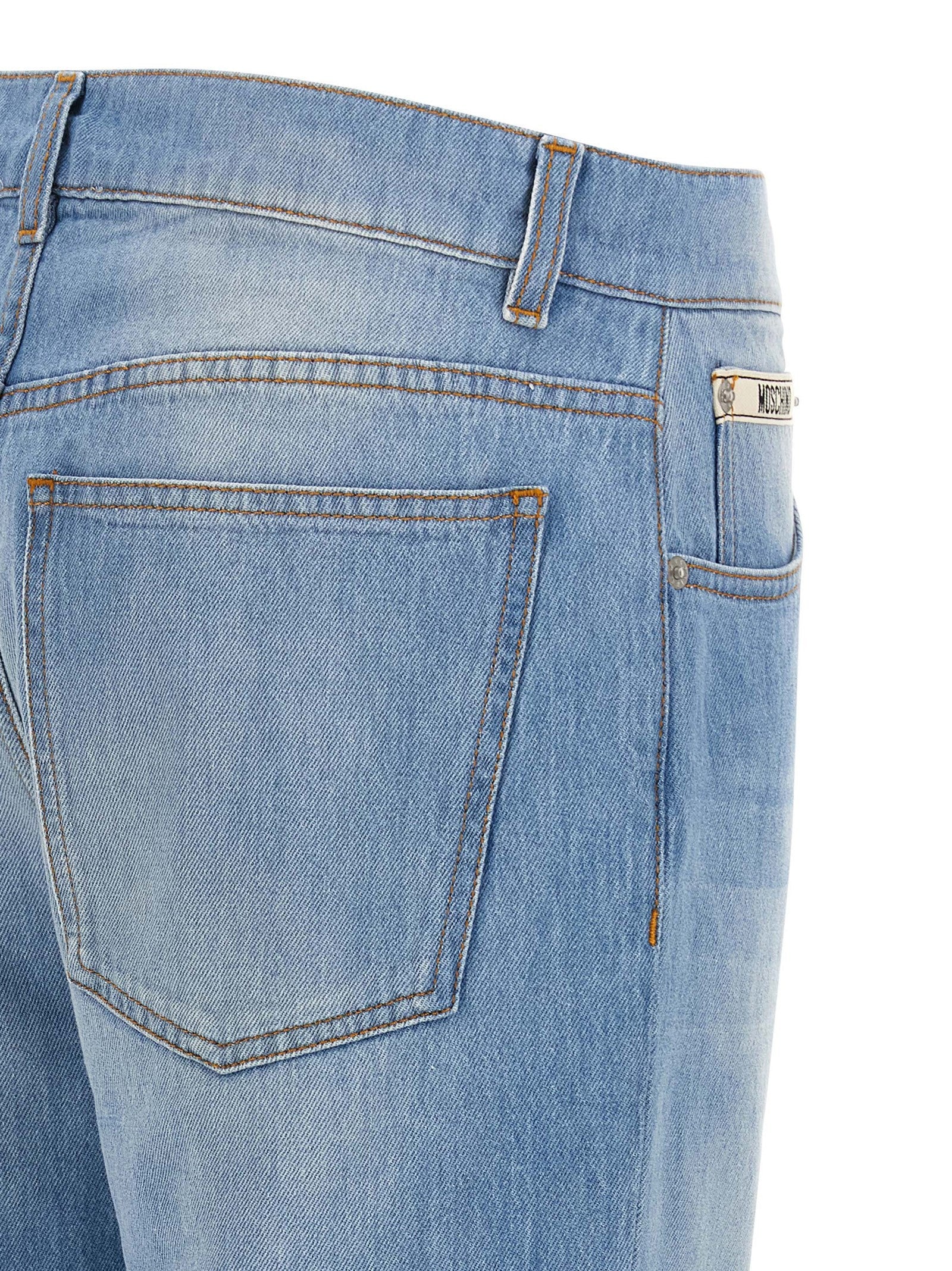 Moschino Straight Leg Jeans Blue