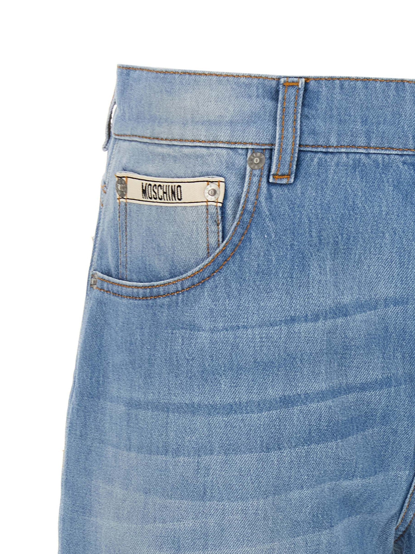 Moschino Straight Leg Jeans Blue