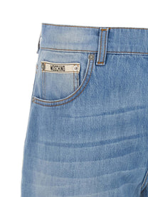 Moschino Straight Leg Jeans Blue