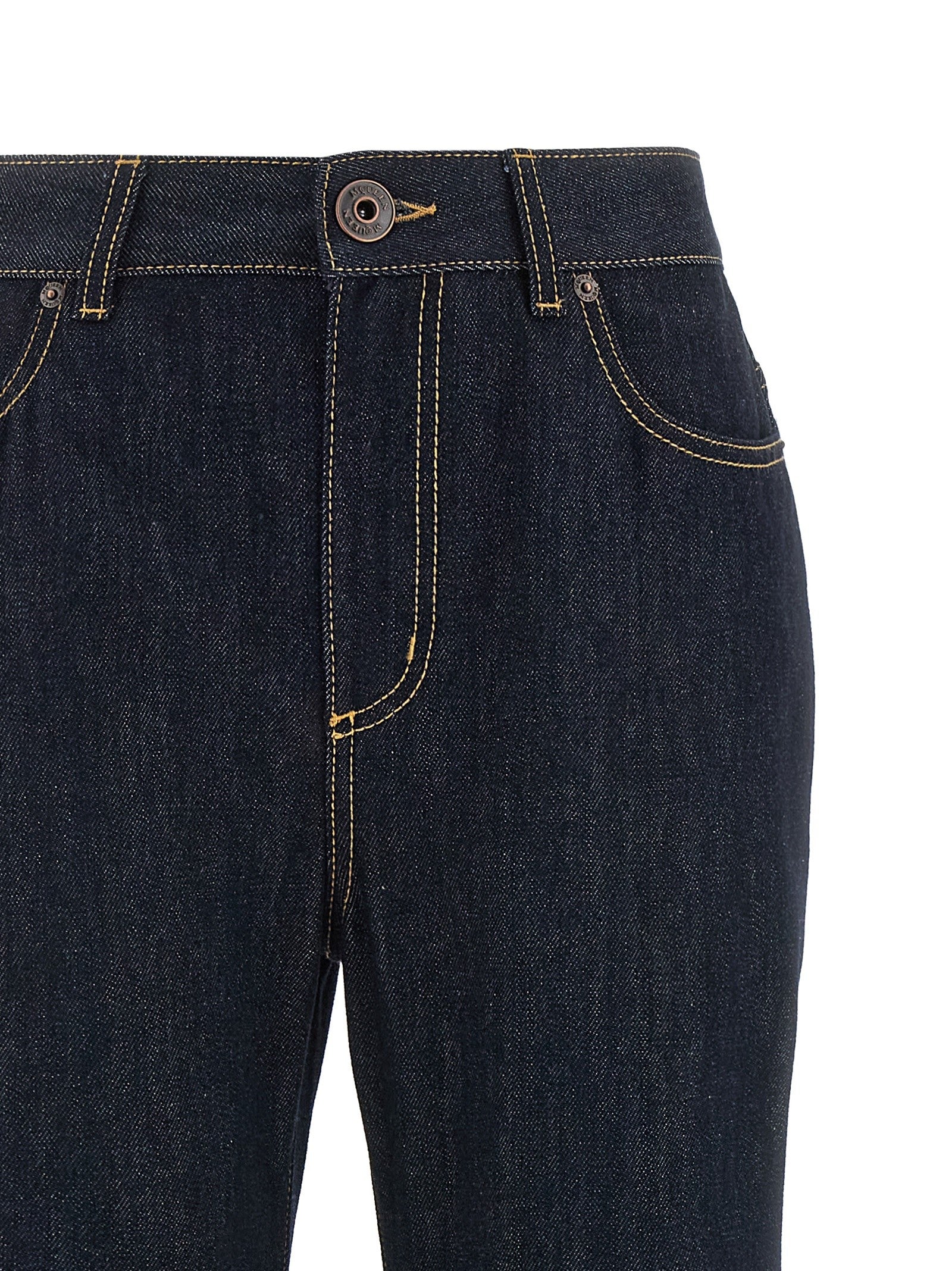 Alexander McQueen Straight Leg Jeans Blue