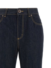 Alexander McQueen Straight Leg Jeans Blue