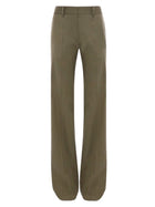 Victoria Beckham Women's Straight Pants Green