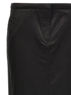 Toteme Straight Skirt Black, view 4