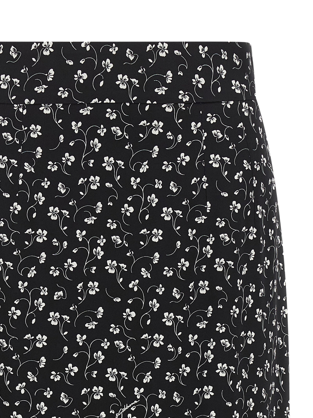 Dolce&amp;Gabbana Straight Skirt White