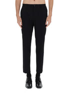 Dolce &amp; Gabbana Men's Straight Wool Pants Black, view 6