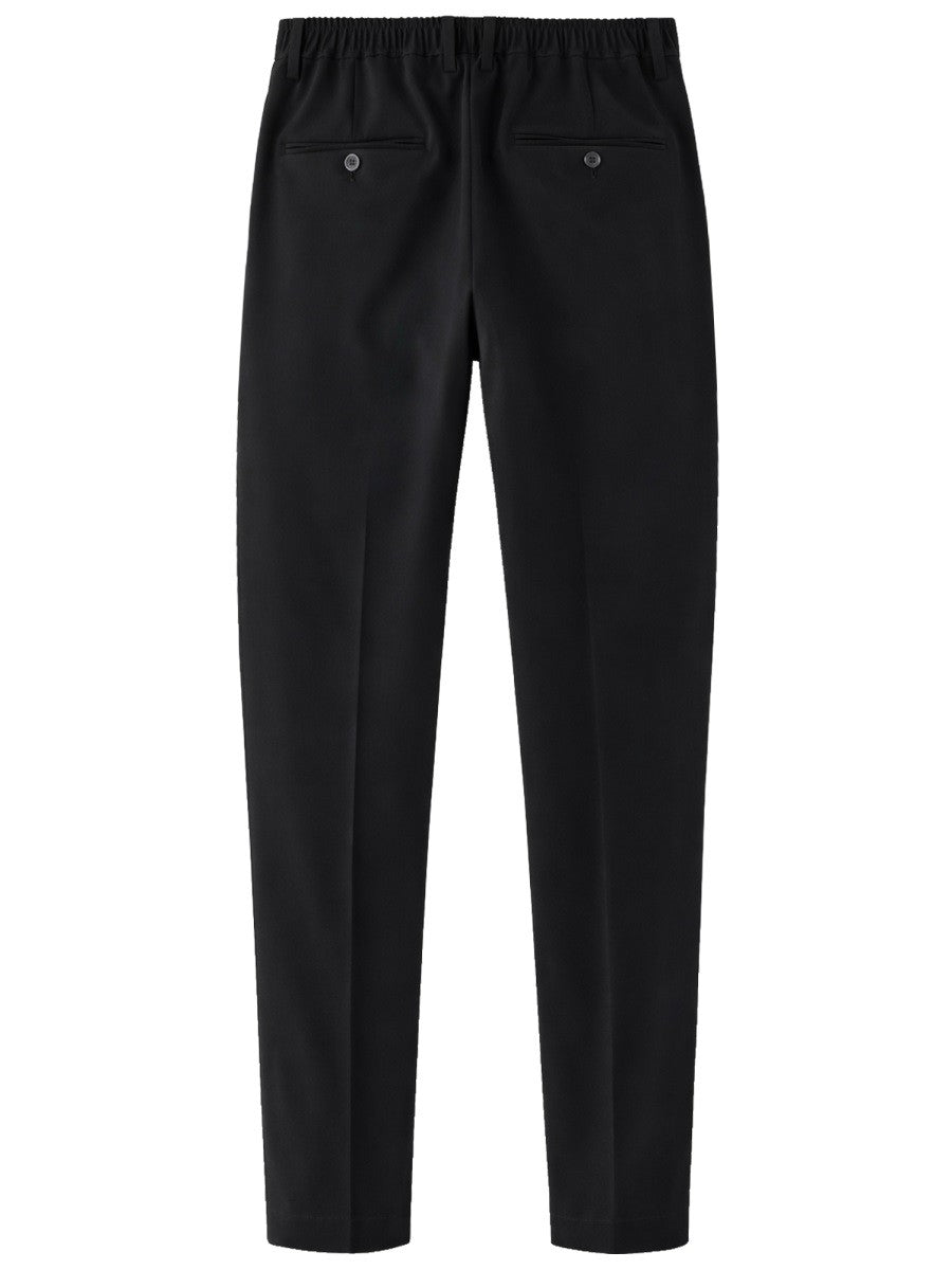 Dolce &amp; Gabbana Men's Straight Wool Pants Black