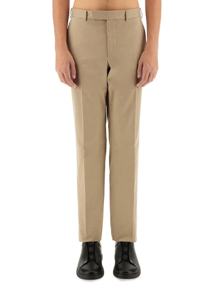 Zegna Men's Straigth Leg Pants Beige