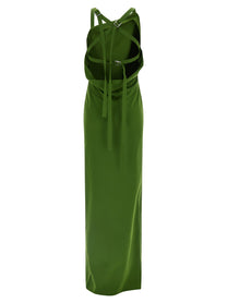 The Attico Strap Dress Green