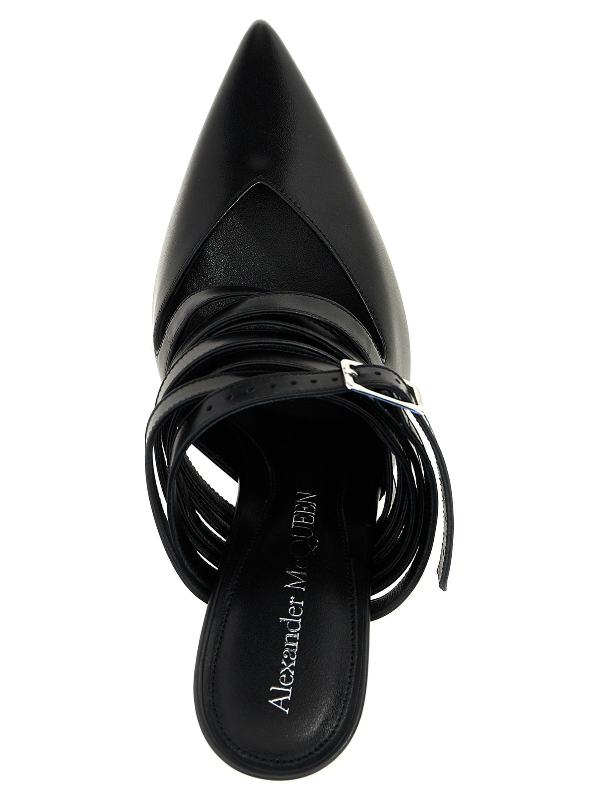 Alexander McQueen Strap Mules Black