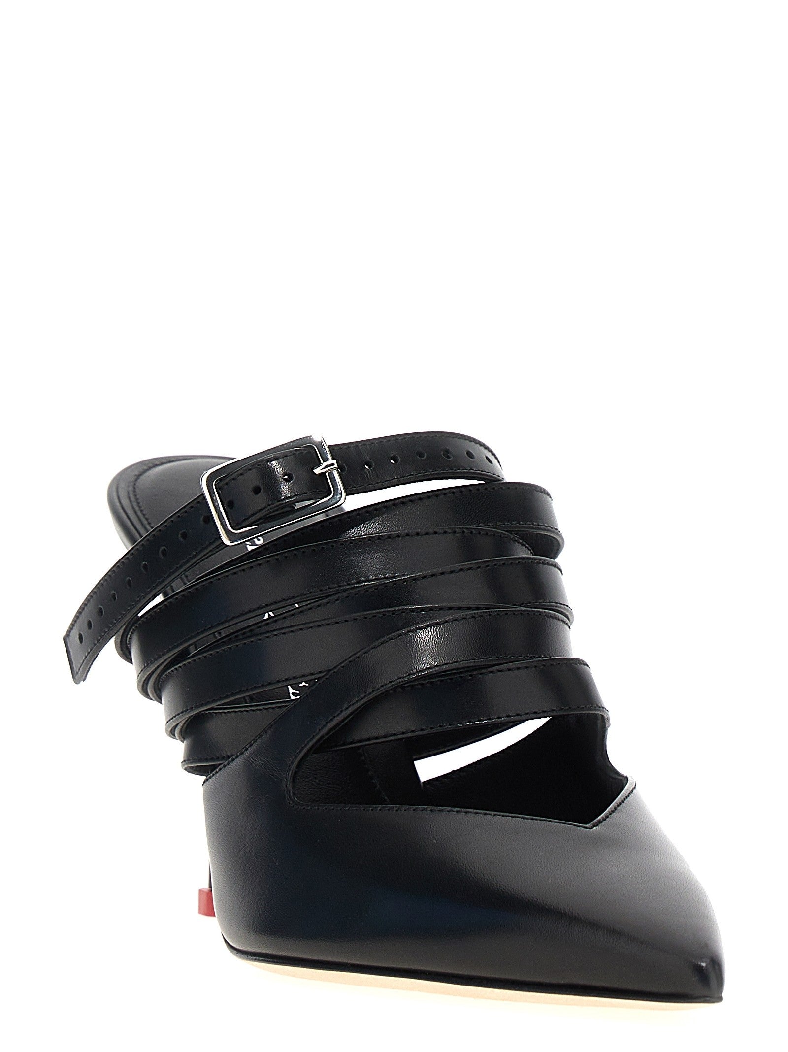 Alexander McQueen Strap Mules Black