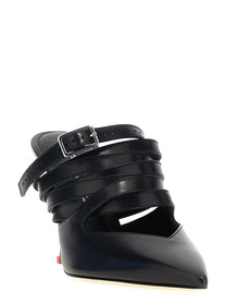Alexander McQueen Strap Mules Black