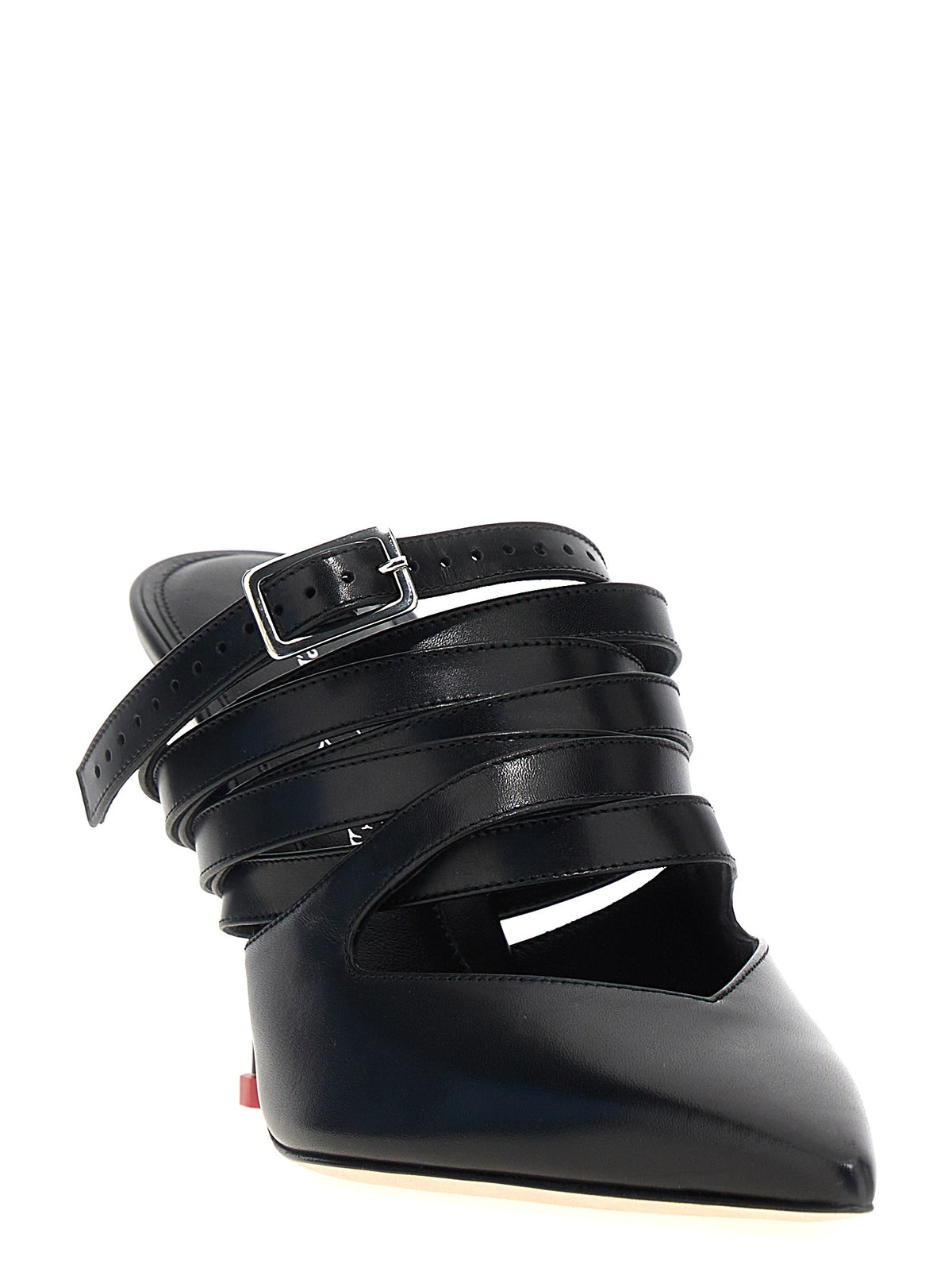 Alexander McQueen Strap Mules Black, view 2