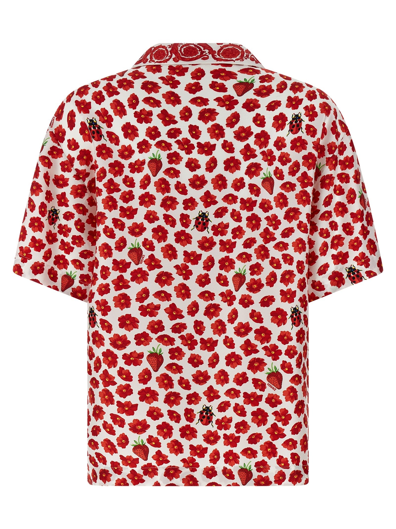 Versace Strawberry Garden Shirt Gold