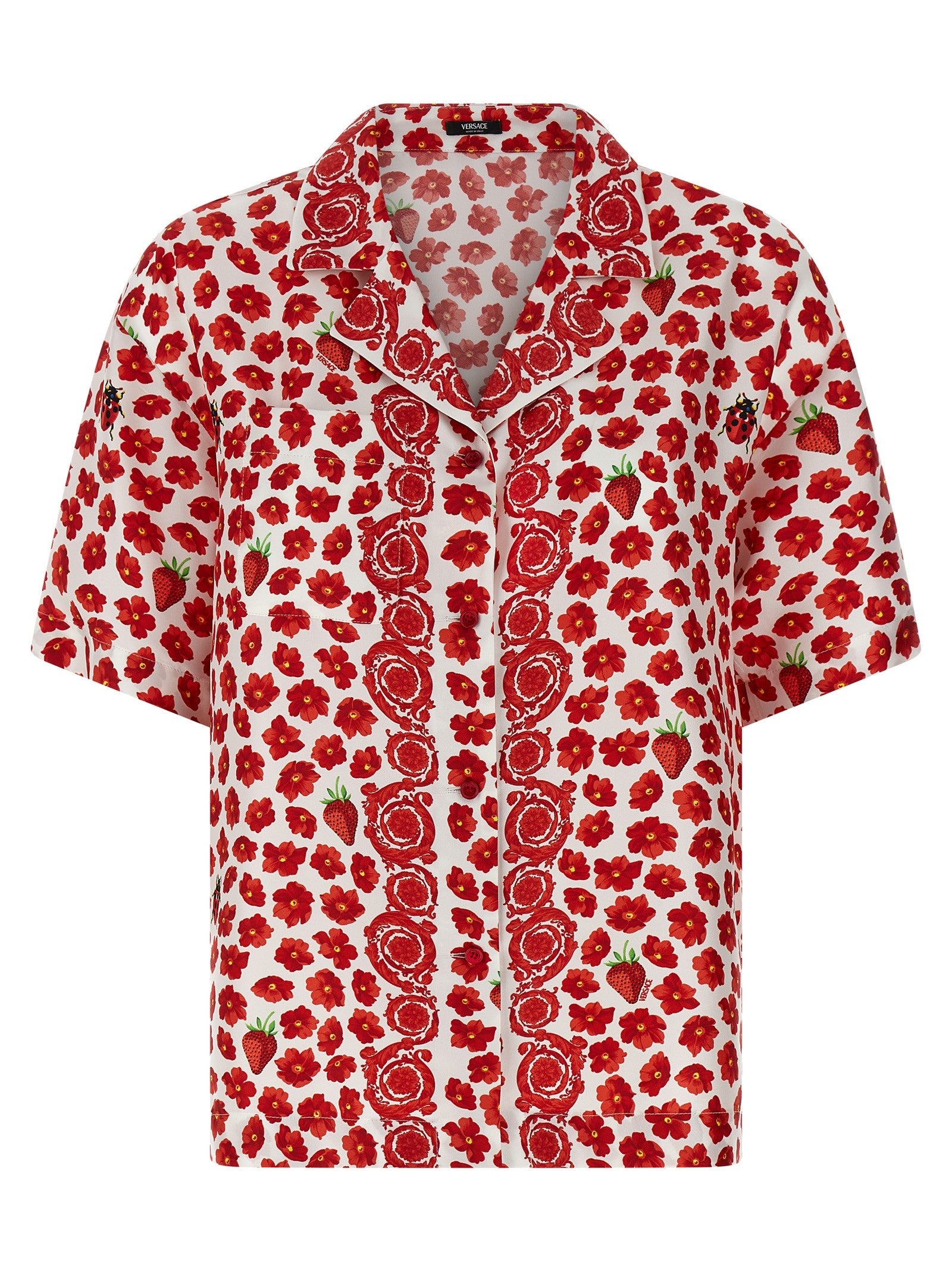 Versace Strawberry Garden Shirt Gold