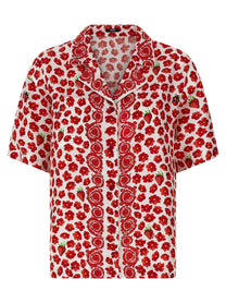 Versace Strawberry Garden Shirt Gold