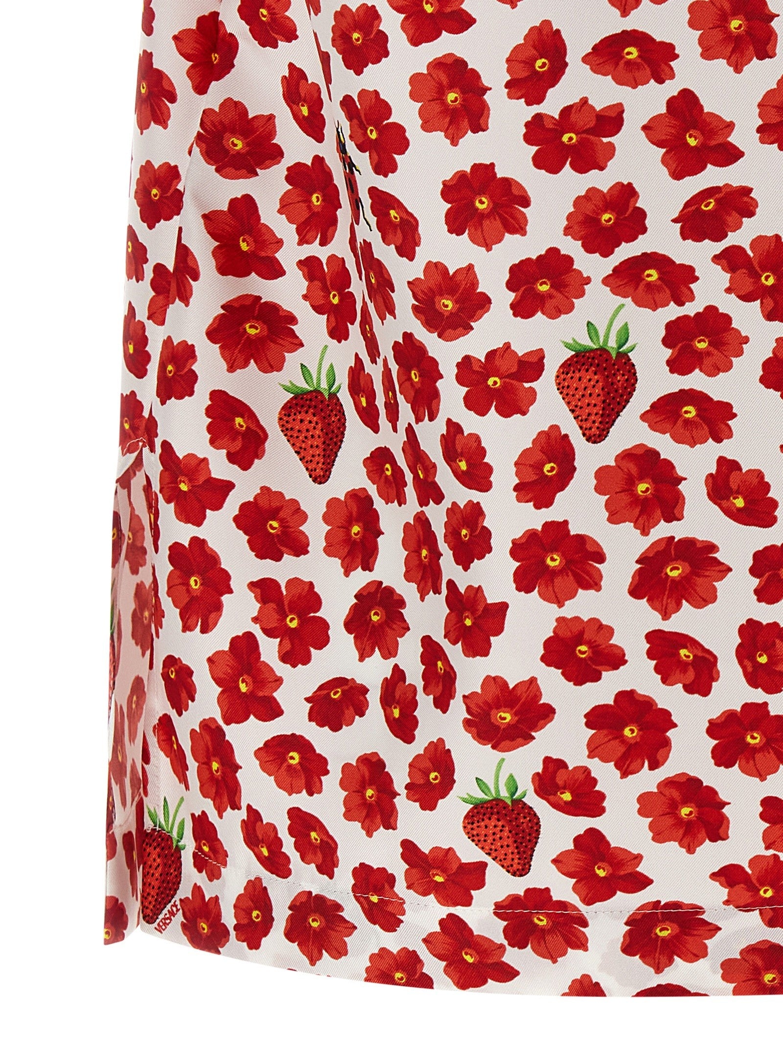 Versace Strawberry Garden Shirt Gold