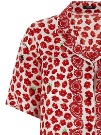 Versace Strawberry Garden Shirt Gold
