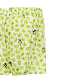 Versace Strawberry Garden Shorts Gold