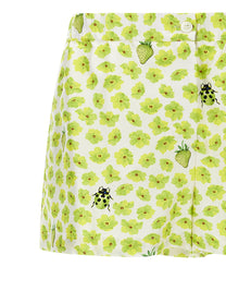 Versace Strawberry Garden Shorts Gold