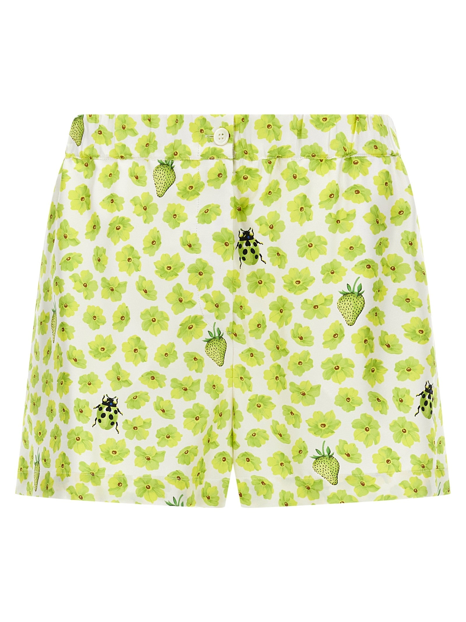 Versace Strawberry Garden Shorts Gold