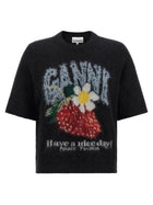 Ganni Strawberry Sweater Black