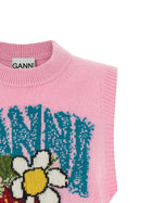 Ganni Strawberry Vest Blue, view 3