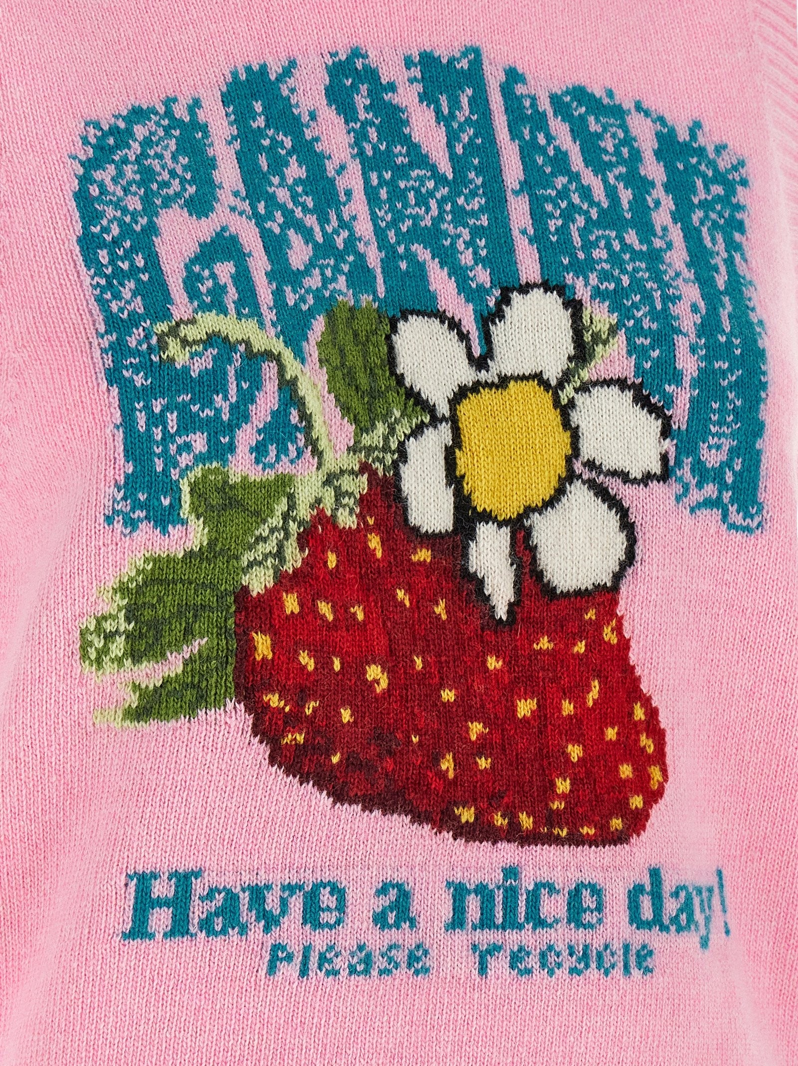 Ganni Strawberry Vest Blue