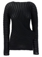ISSEY MIYAKE Stream Top Black