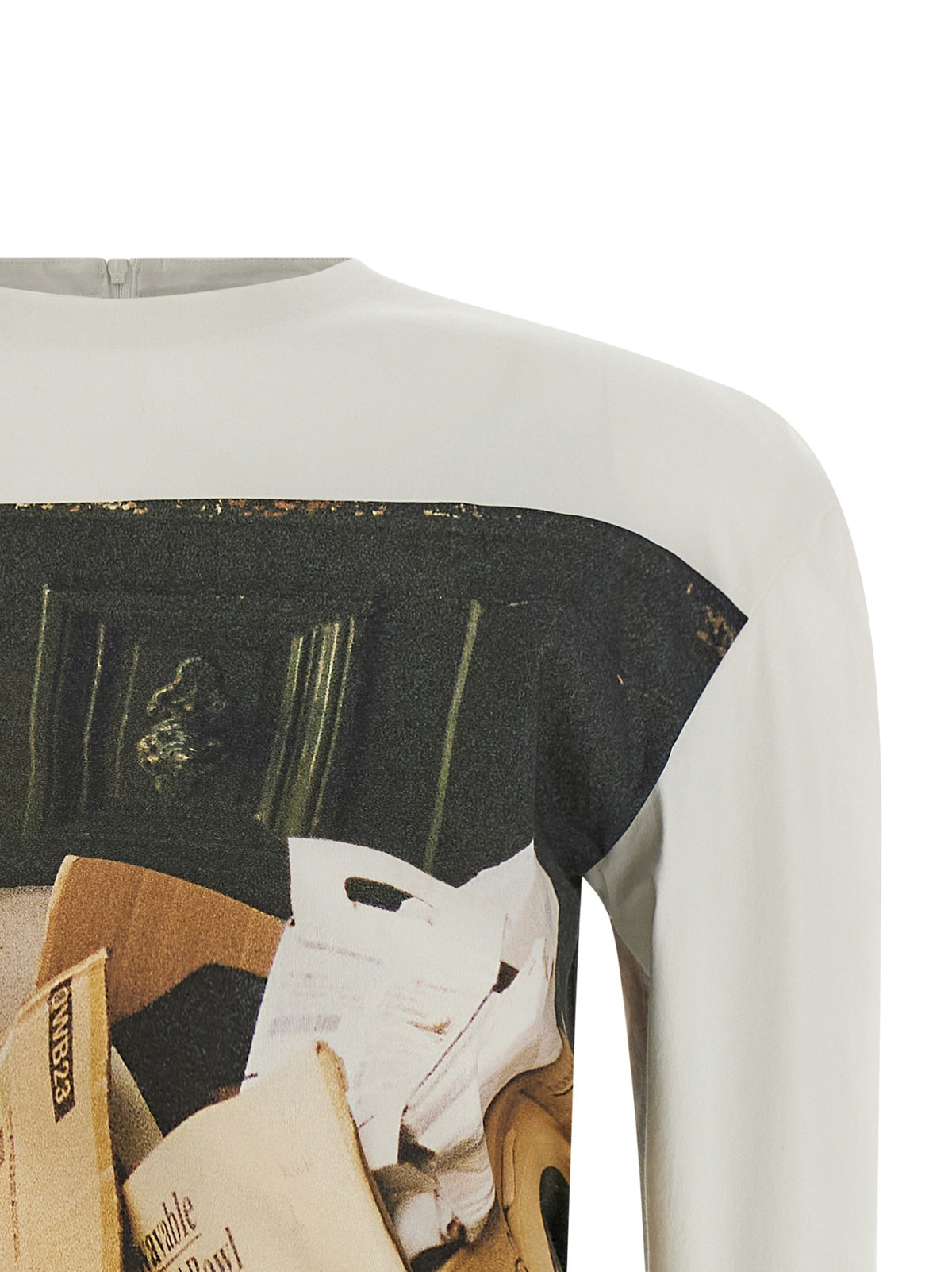 ISSEY MIYAKE Street View Blouse White, view 3