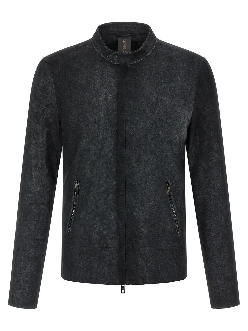 Giorgio Brato Stretch Biker Jacket Black