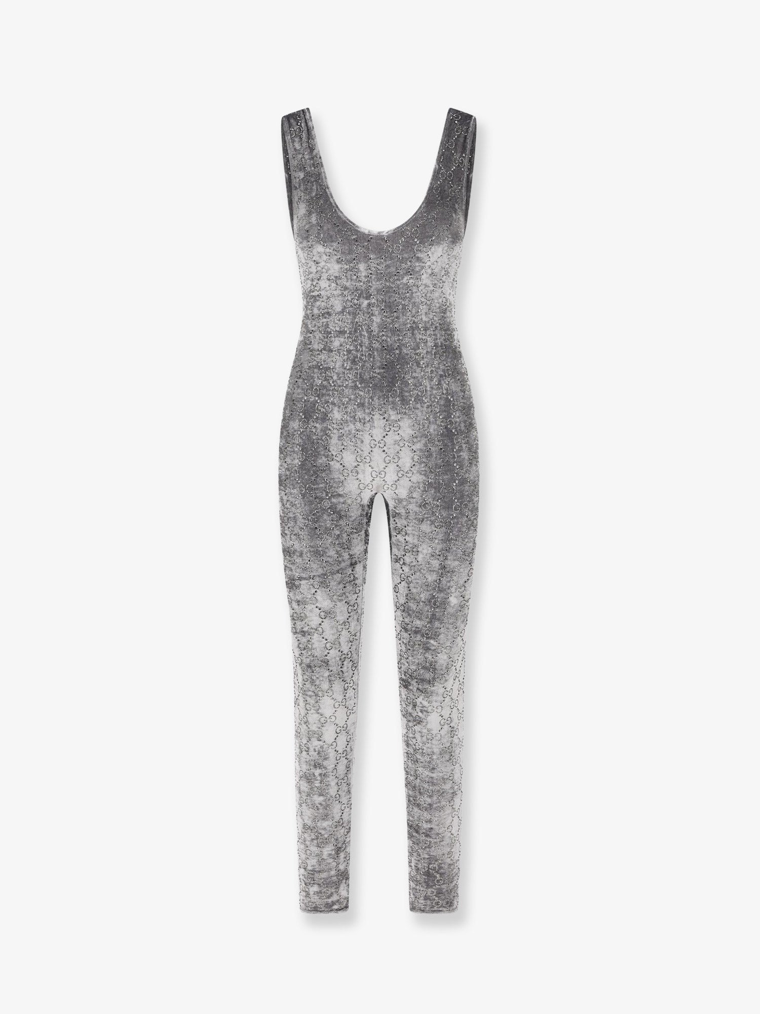 Gucci Women's Stretch Chenille Jumpsuit Grey