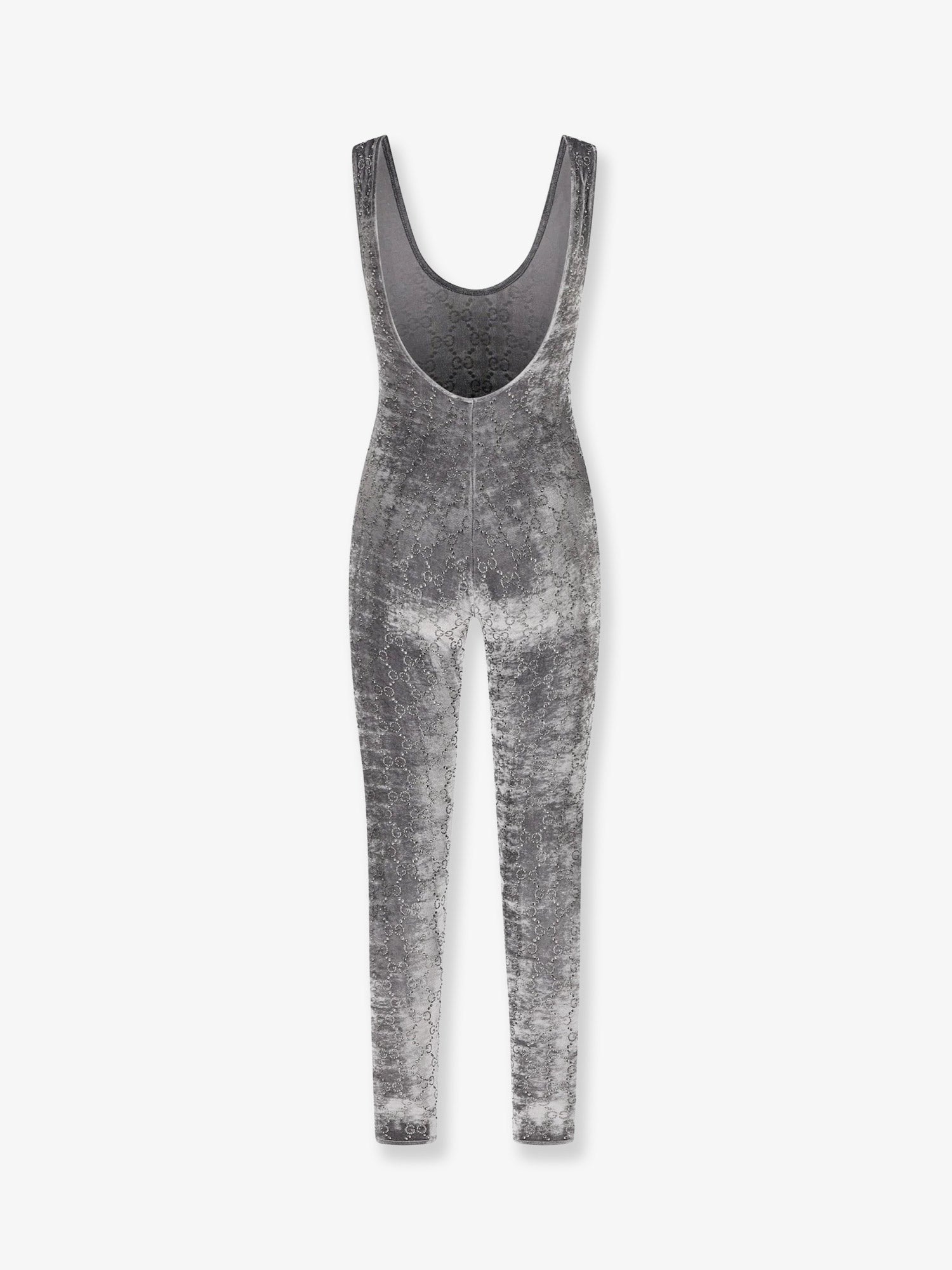 Gucci Women's Stretch Chenille Jumpsuit Grey