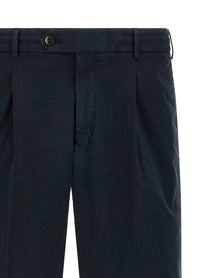 Pt Torino Stretch Cotton Bermuda Shorts Blue