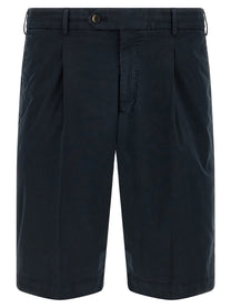 Pt Torino Stretch Cotton Bermuda Shorts Blue