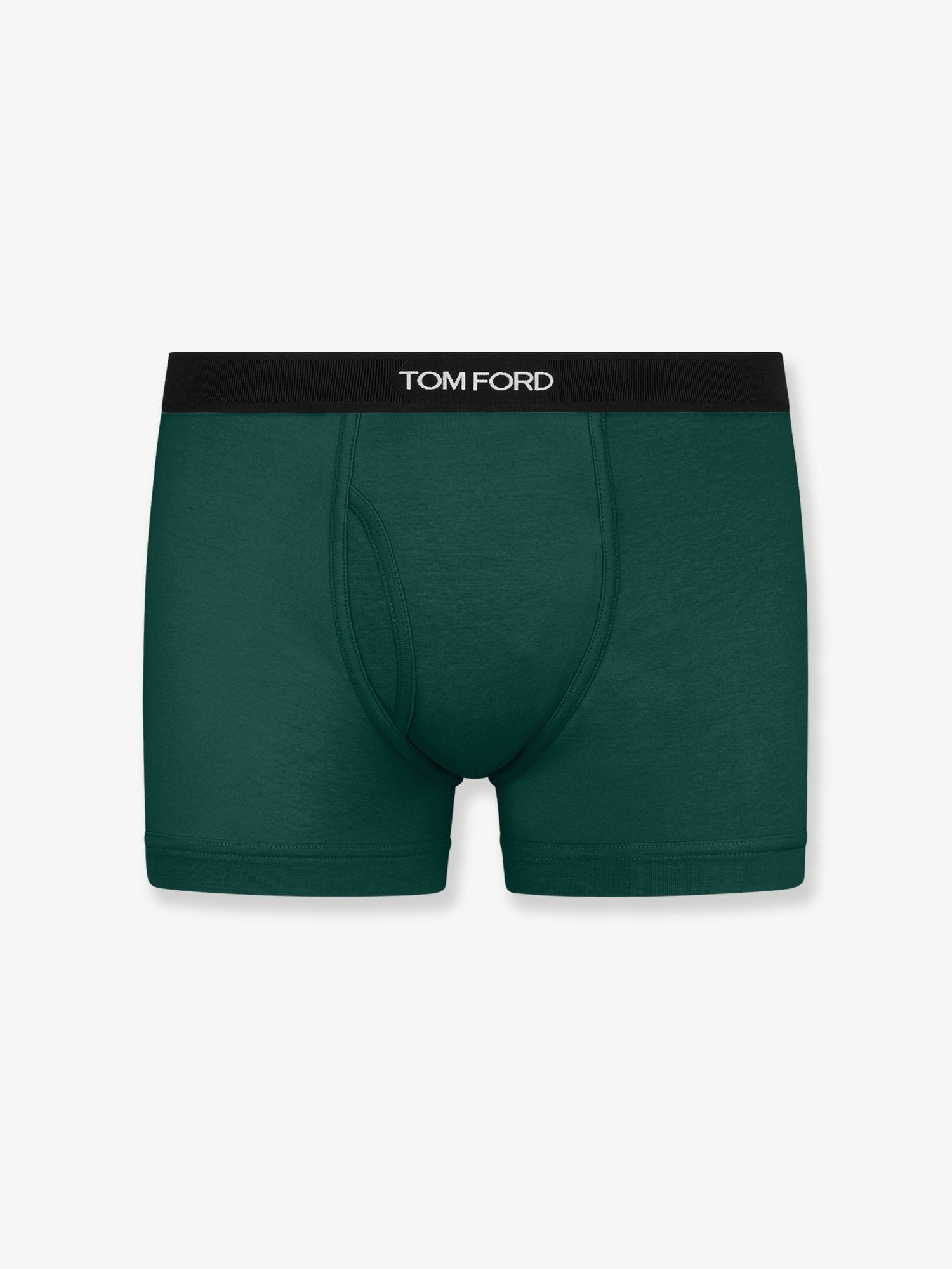 Tom Ford Men's Stretch Cotton Boxer Briefs Green