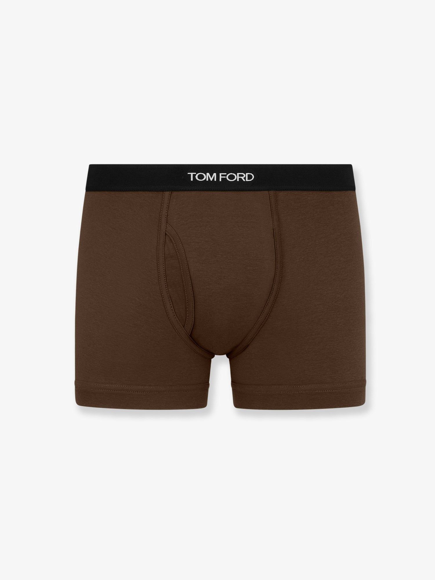 Tom Ford Men's Stretch Cotton Boxer Briefs Brown