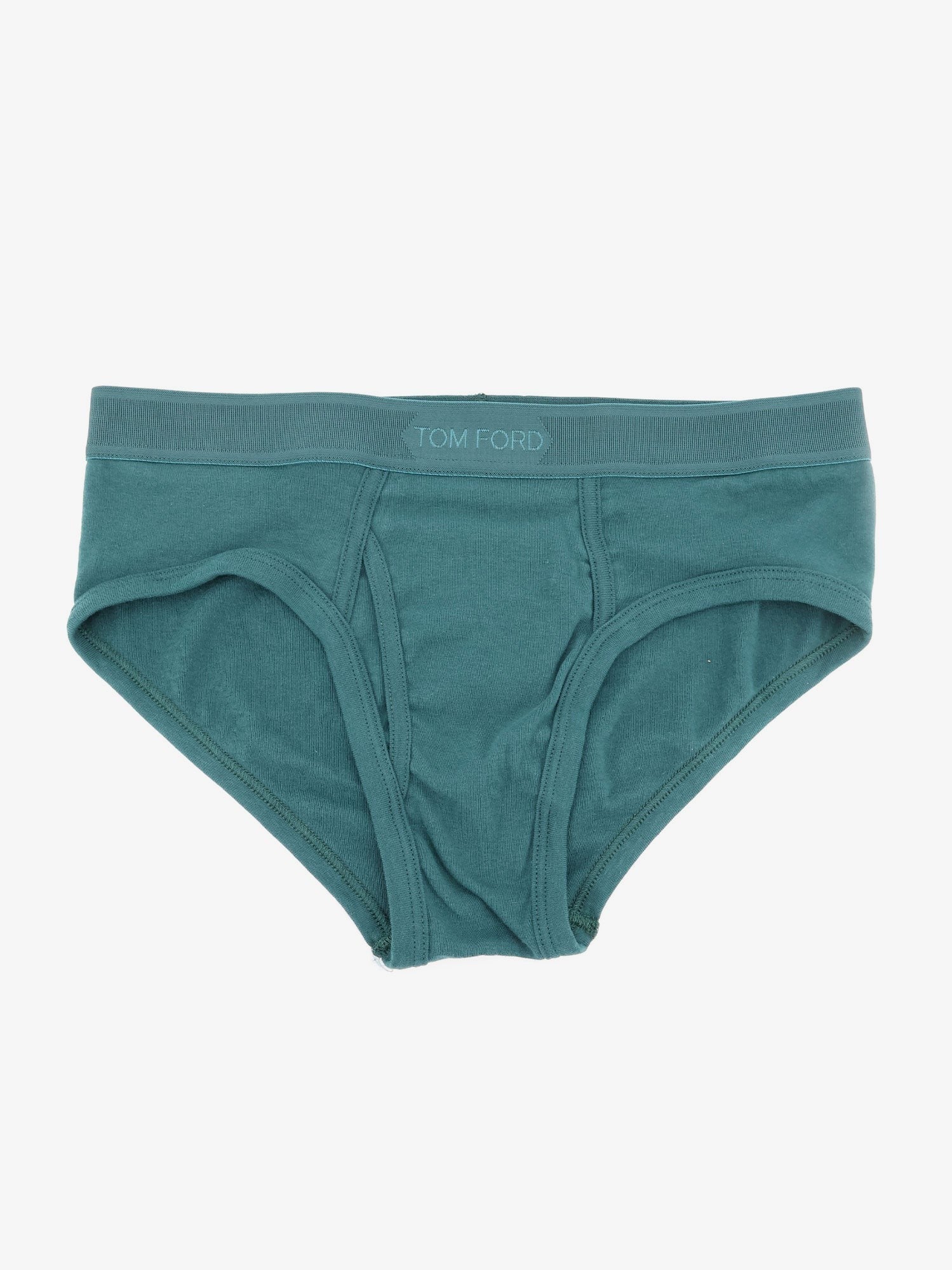 Tom Ford Men's Stretch Cotton Brief Green