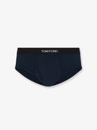 Tom Ford Men's Stretch Cotton Brief Blue