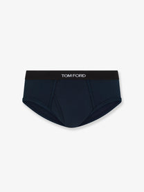 Tom Ford Men's Stretch Cotton Brief Blue