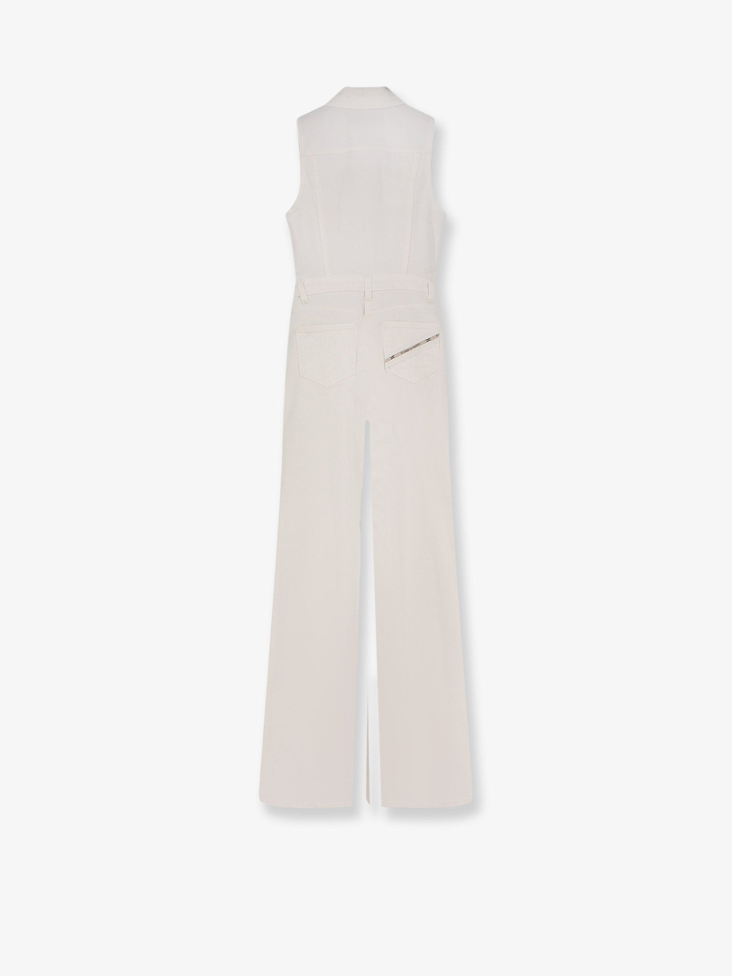 Elisabetta Franchi Women's Stretch Cotton Jumpsuit White Elisabetta Franchi