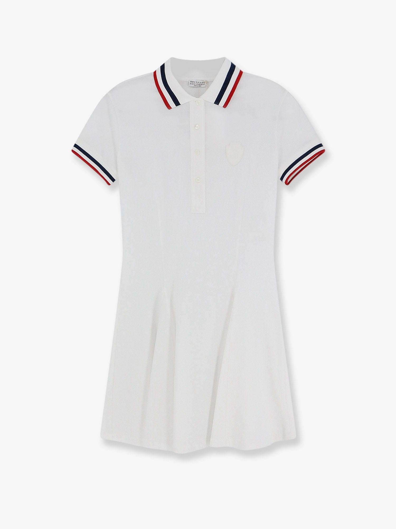 Brunello Cucinelli Women's Stretch Cotton Piquet Mini Dress White
