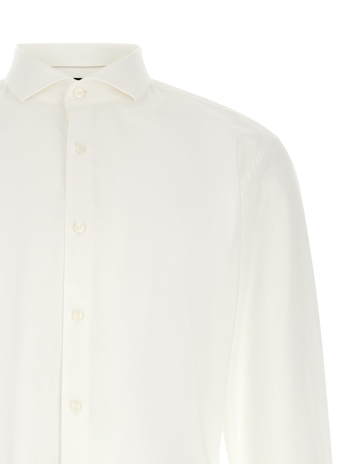 HUGO BOSS Stretch Cotton Shirt White