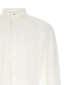 HUGO BOSS Stretch Cotton Shirt White