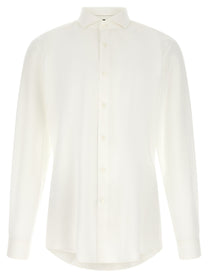 HUGO BOSS Stretch Cotton Shirt White
