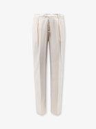 Brunello Cucinelli Men's Stretch Cotton Trousers White
