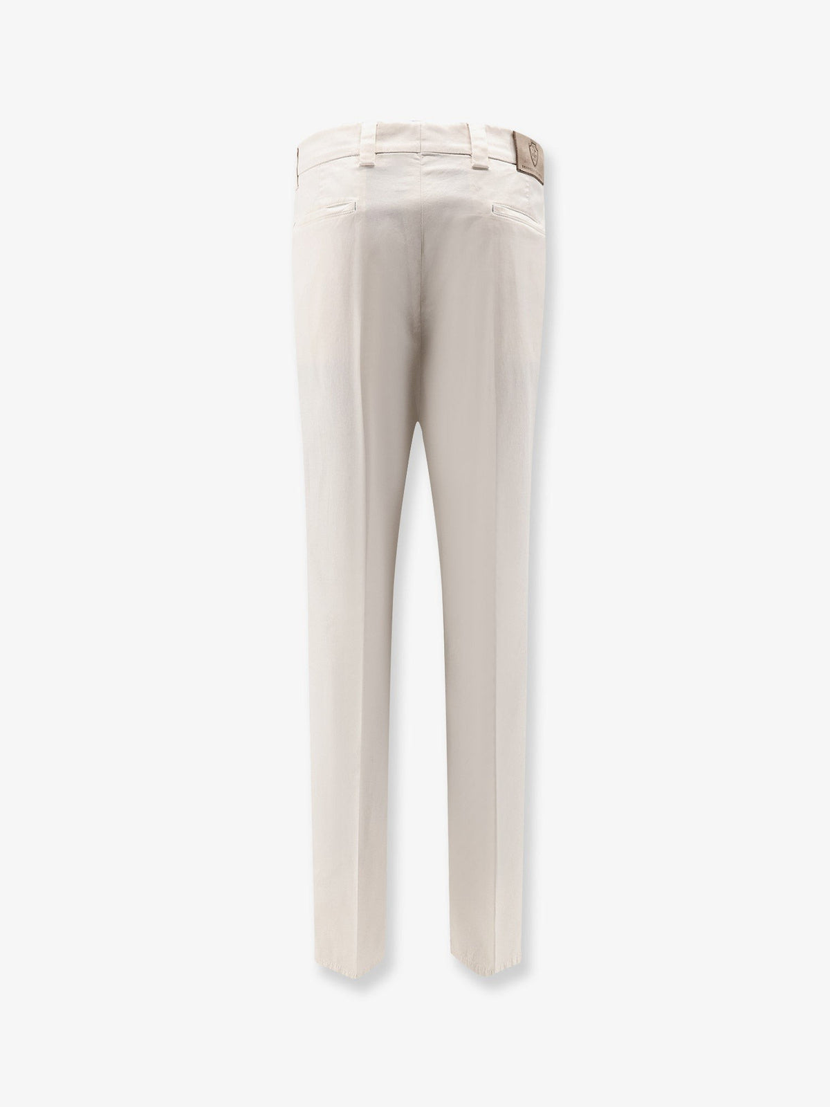 Brunello Cucinelli Men's Stretch Cotton Trousers White