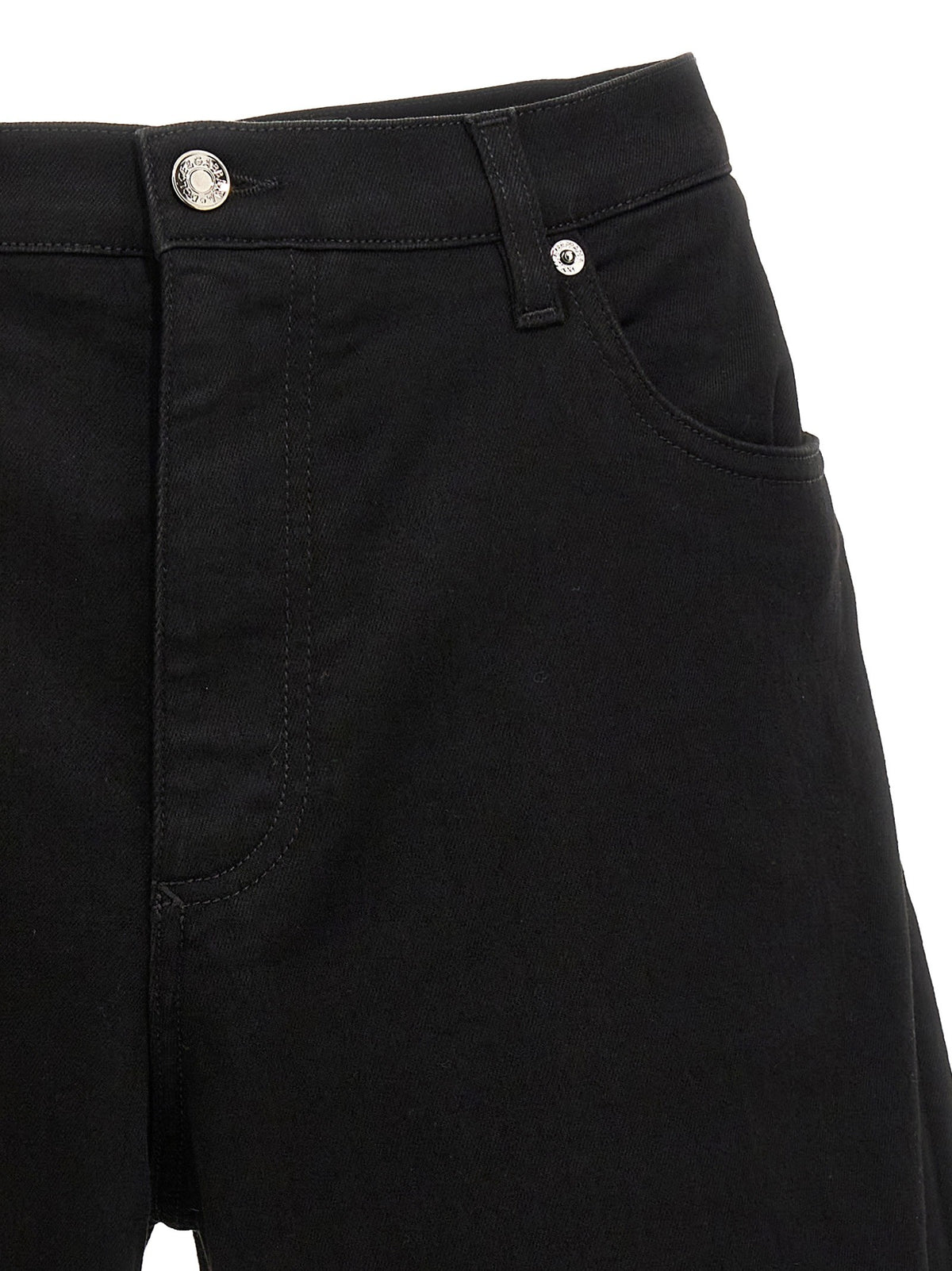 Dolce&amp;Gabbana Stretch Denim Bermuda Shorts Black, view 3